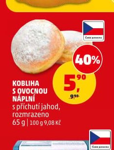 KOBLIHA S OVOVNOU NÁPLNÍ 65 g
