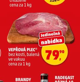 VEPŘOVÁ PLEČ bez kosti, balená 1 kg