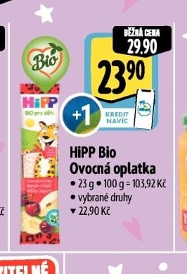 HiPP Bio Ovocná oplatka