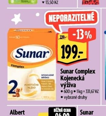 Sunar Complex Kojenecká výživa