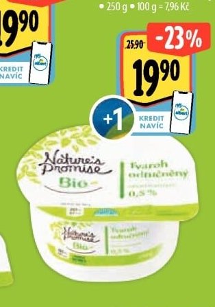 Nature's Promise Bio Tvaroh odtučněný