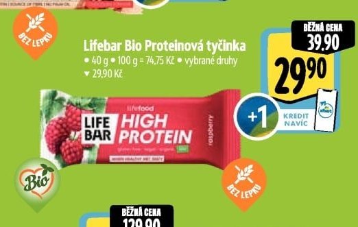 Lifebar Bio Proteinová tyčinka