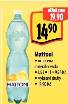 Ochucená voda Mattoni