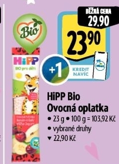 Oplatek ovocný Bio HiPP