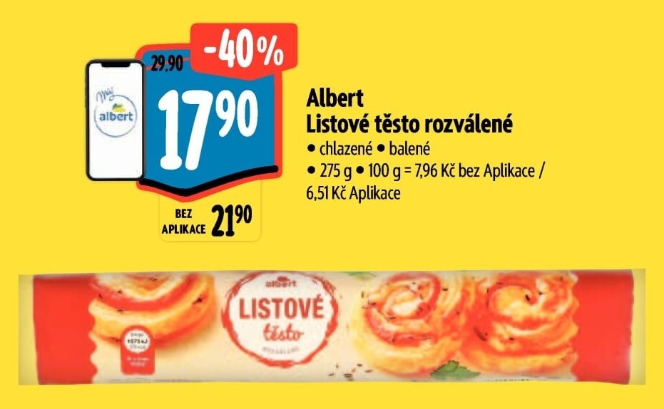 Těsto listové Albert