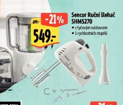 Sencor Ruční šlehač SHM5270