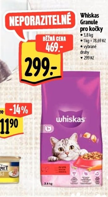 Whiskas Granule pro kočky