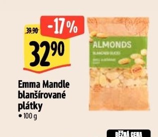 Emma Mandle blanšírované plátky