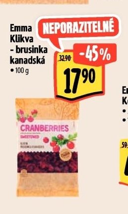 Emma Klikva - brusinka kanadská