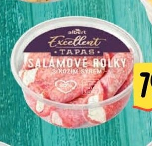 Salámové rolky s kozím sýrem