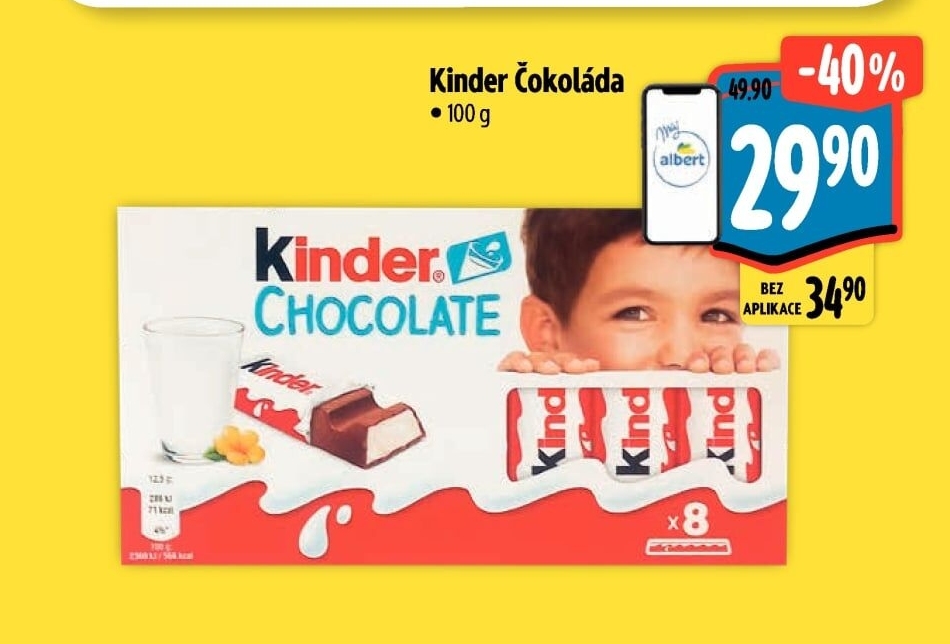 Čokoládky Kinder
