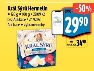 Sýr Hermelín Král sýrů