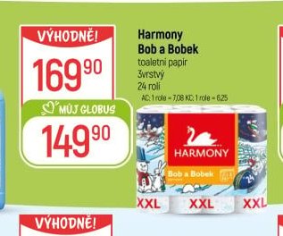 Harmony Bob a Bobek toaletní papír