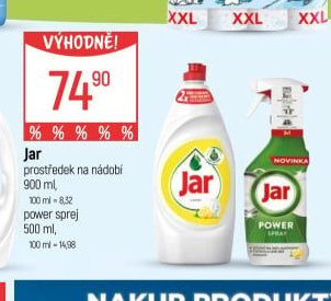 Jar prostředek na nádobí / power sprej