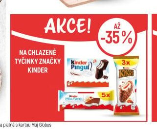 Na chlazené tyčinky značky Kinder