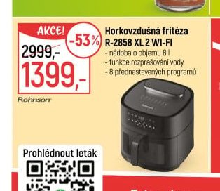 Horkovzdušná fritéza R-2858 XL 2 WI-FI