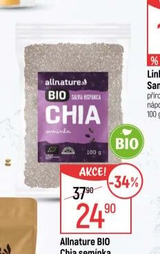 Allnature BIO Chia semínka