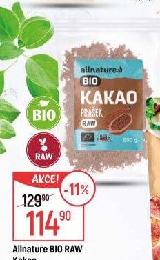 Allnature BIO Kakao prášek
