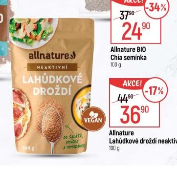 Allnature Lahůdkové droždí neaktivní