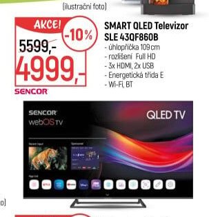 SMART QLED Televizor SLE 43QF860B