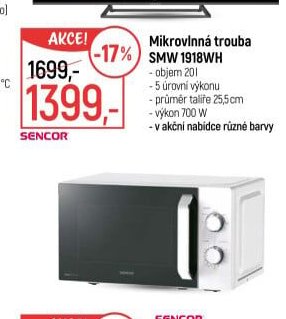Mikrovlnná trouba SMW 1918WH