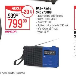 DAB+ Rádio SRD 7760BB