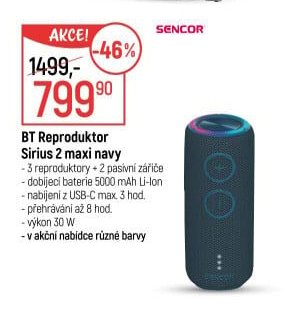 BT Reproduktor Sirius 2 maxi navy