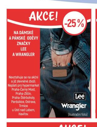 Dámské a pánské oděvy Lee a Wrangler - Globus akcniletaky.com