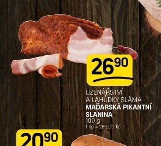 Uzenářství a lahůdky Sláma maďarská pikantní slanina