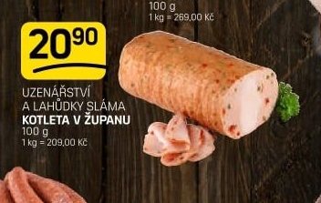 Uzenářství a lahůdky Sláma kotleta v županu