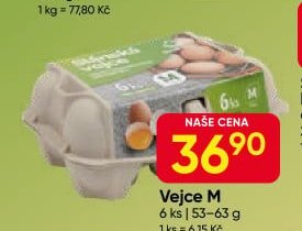 Vejce M 6 ks