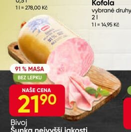 Bivoj Šunka nejvyšší jakosti 100 g