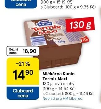 Mlékárna Kunín Termix Maxi 130 g