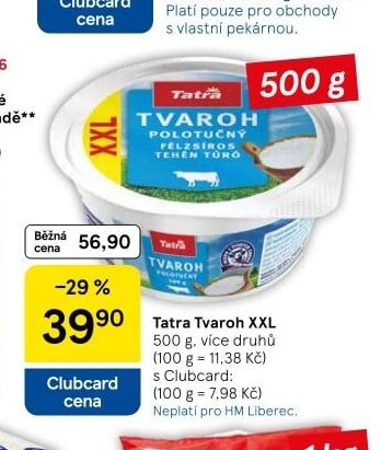 Tatra Tvaroh XXL 500 g