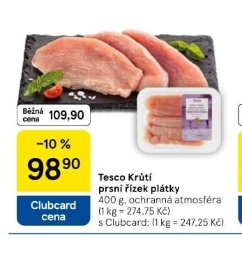 Tesco Krůtí prsní řízek plátky