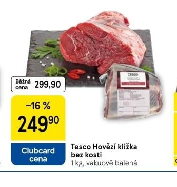 Tesco Hovězí kližka bez kosti