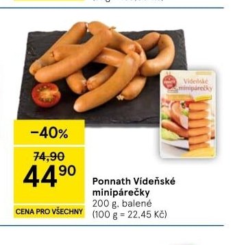 Ponnath Vídeňské minipárečky