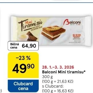 Dezert mini Tiramisu Balconi