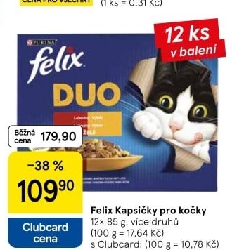 Kapsičky pro kočky Felix Purina