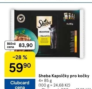 Kapsičky pro kočky Sheba