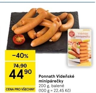 Minipárečky vídeňské Ponnath