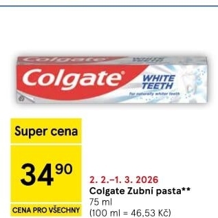 Pasty na zuby Colgate