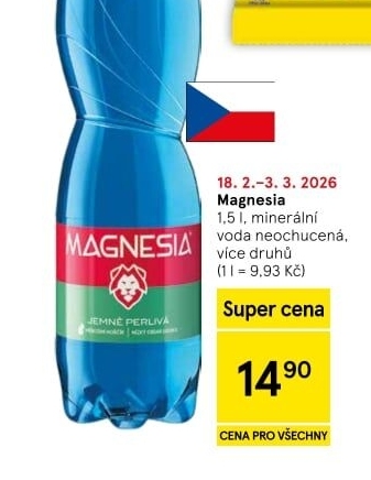 Přírodní voda Magnesia