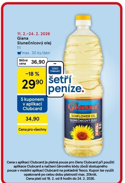 Slunečnicový olej Giana