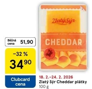 Sýr Cheddar Zlatý sýr