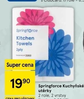 Utěrky kuchyňské 2vrstvé Springforce