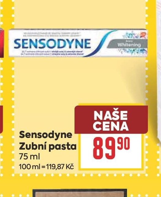 Sensodyne Zubní pasta - BILLA akcniletaky.com