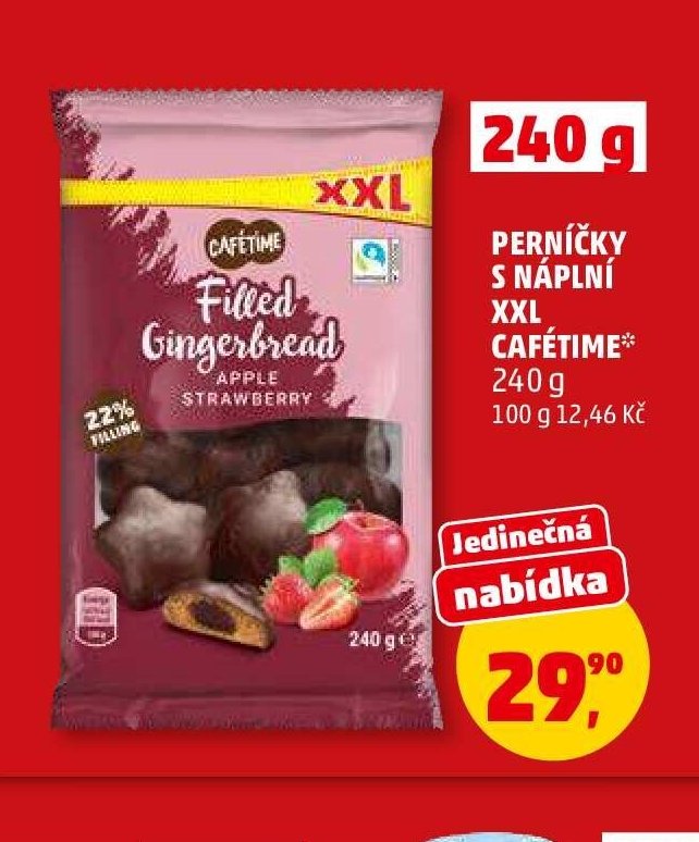 PERNÍČKY S NÁPLNÍ XXL CAFÉTIME 240 g