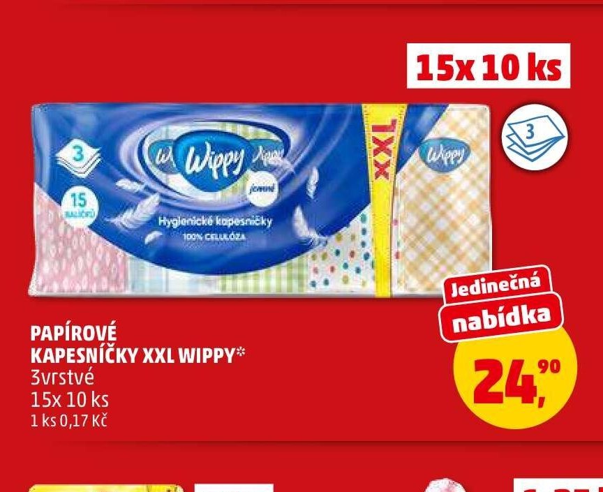 PAPÍROVÉ KAPESNÍČKY XXL WIPPY*