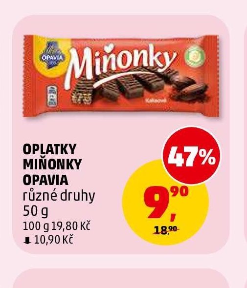 Oplatky Miňonky Opavia